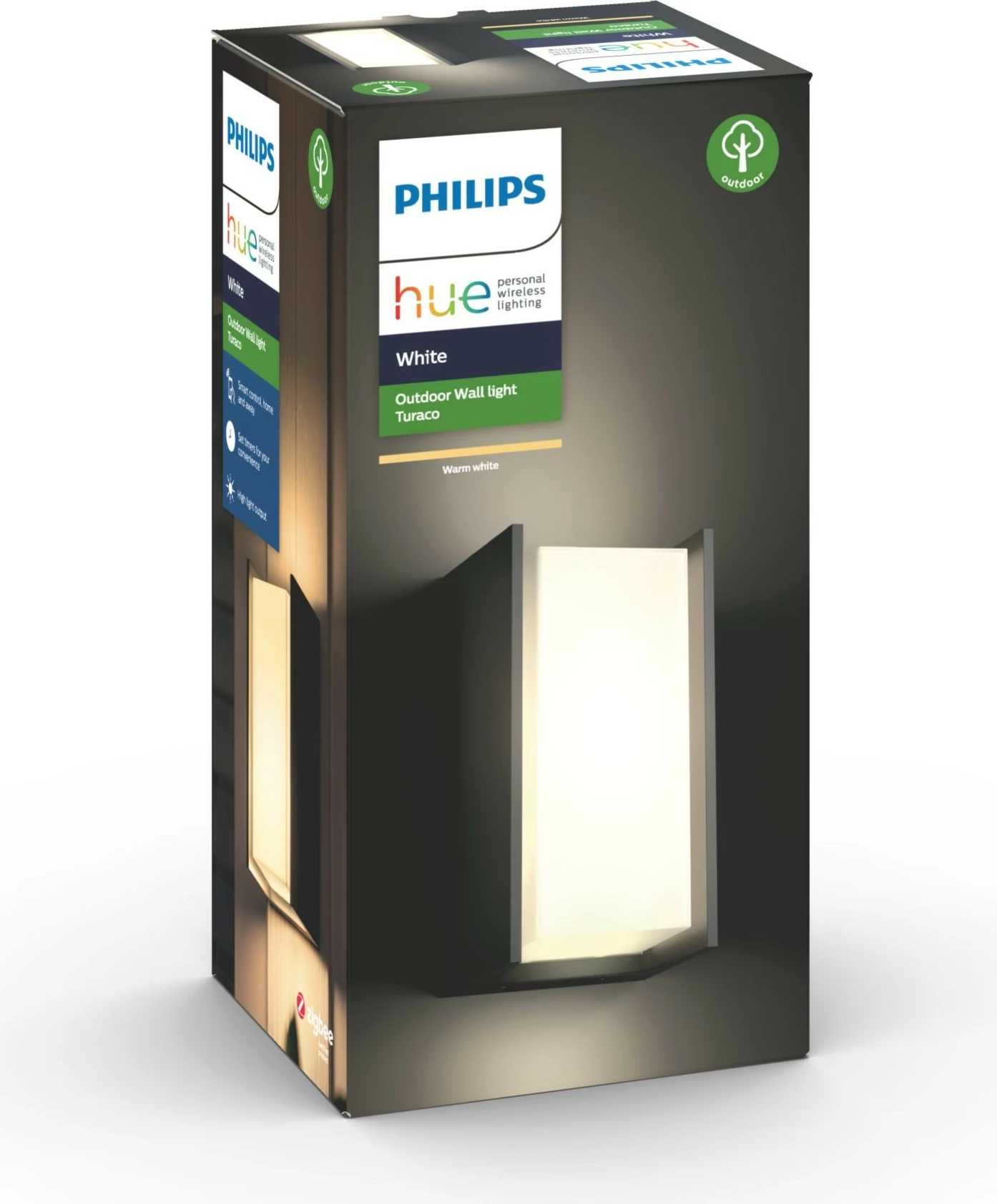 Dritë muri Philips Hue White Turaco, LED, Smart, Anthracite