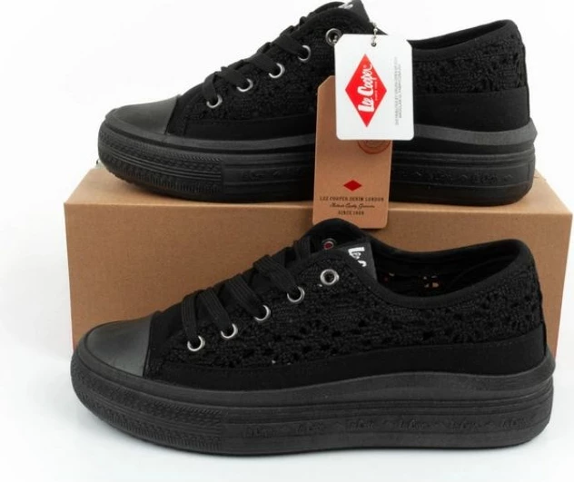 Këpucë femra Lee Cooper, të zeza