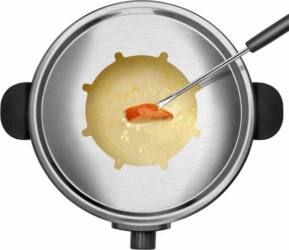 Set Fondue Taurus FF2 për 8 persona, Argjendtë