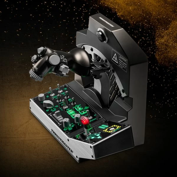 Sistem throttle për simulator fluturimi Thrustmaster Viper TQS Mission Pack për PC, replikë metal 1:1, 64 butona, Worldwide Version, zi/argjendtë