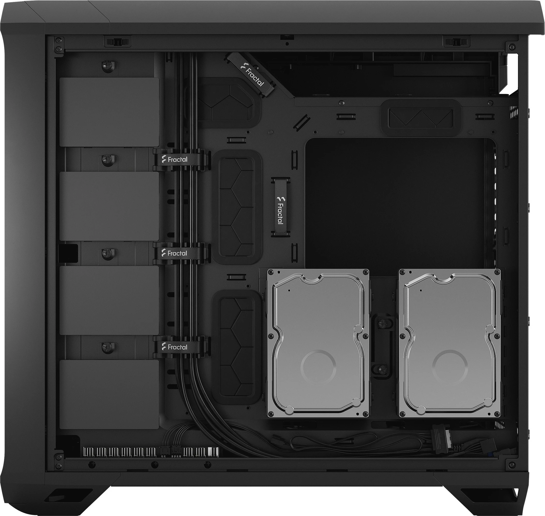 Kasë Fractal Design Torrent, Tower, PC, ATX, EATX, ITX, micro ATX, SSI CEB, Steel, Gaming, e zezë