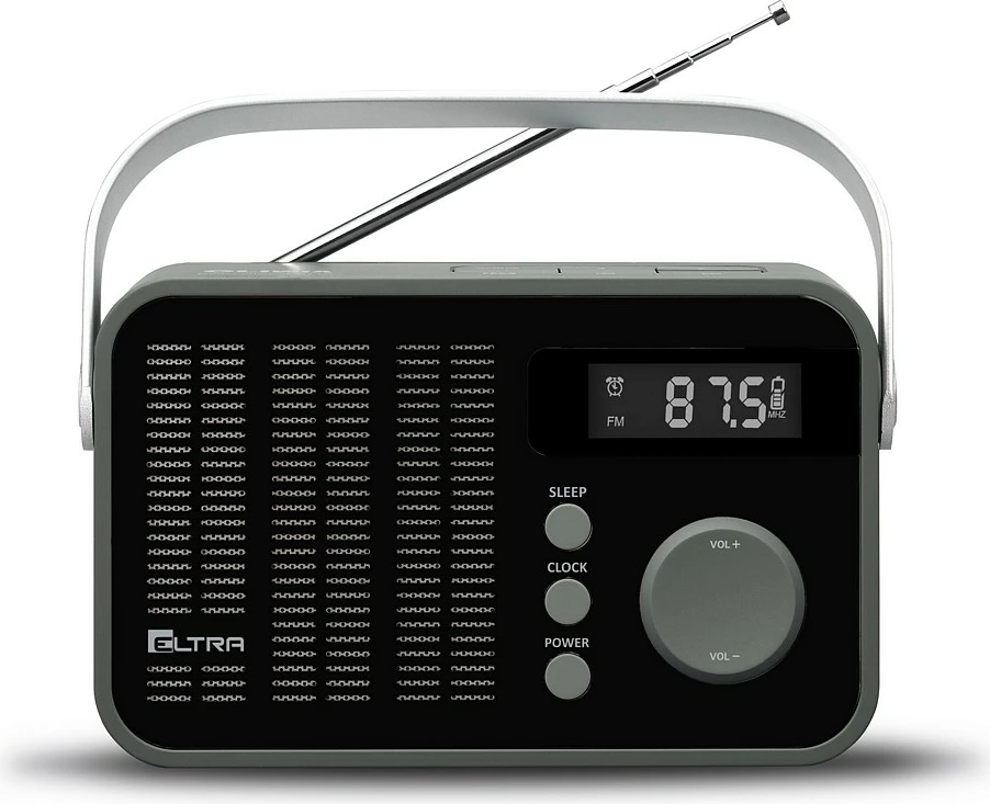 Radio Eltra OLIWIA 261 me orë dhe alarm, FM, e zezë