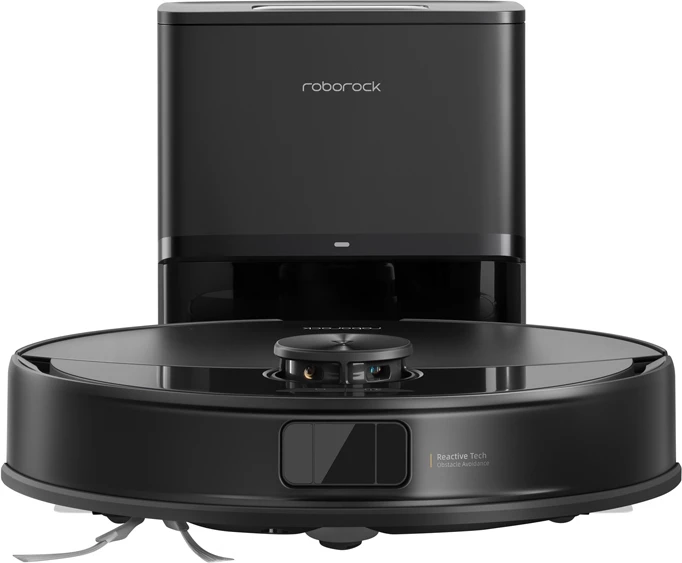 Robot fshesë me korrent Roborock Q10 VF+ 10000Pa, 5200mAh, me larje VibraRise 2.0 dhe stacion zbrazjeje RockDock Plus, i zi