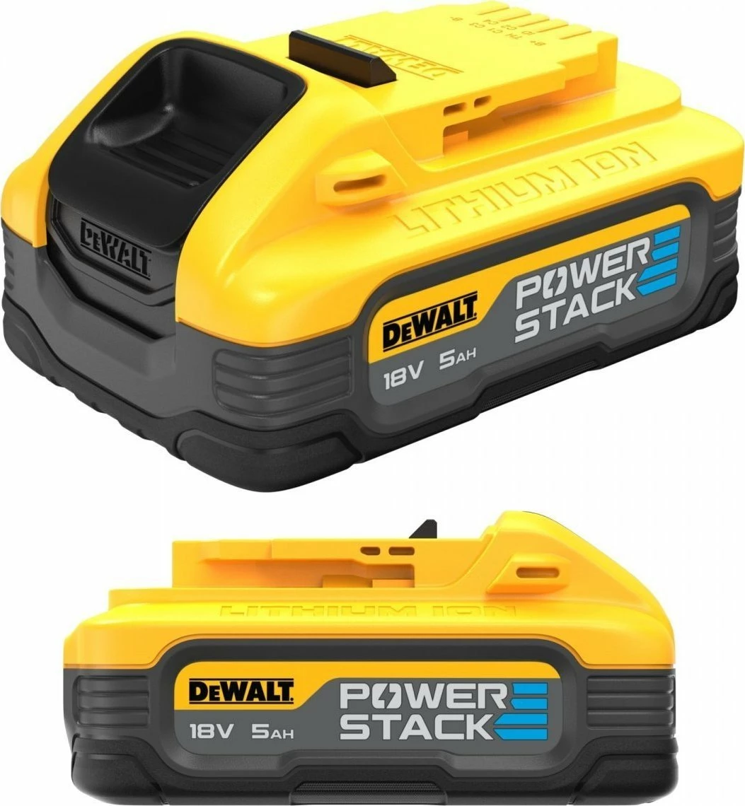 Bateri DeWALT DCBP518 PowerStack 18V 5.0Ah Li-Ion, e verdhë/zezë, 1 copë