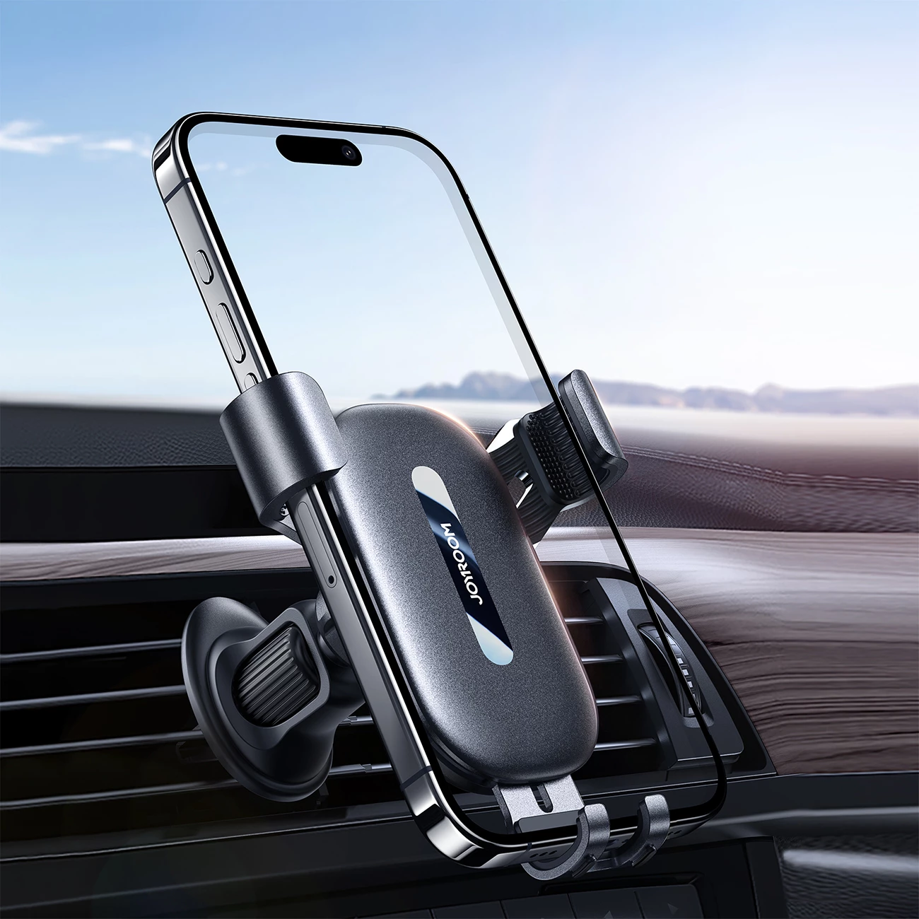 Mbajtës telefoni për veturë Joyroom JR-ZS392, për ventilator ajri, i zi