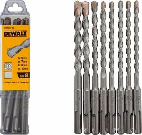 Set burgjish SDS+ për beton DeWalt DT60300-QZ 6/7/8/10mm 8 copë