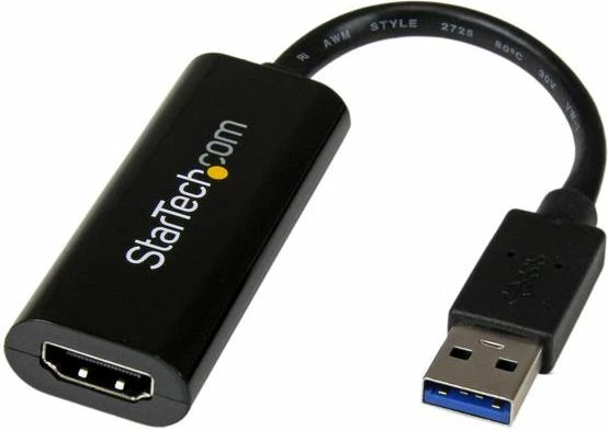 Adapter USB-A në HDMI StarTech USB32HDES USB 3.0, i zi