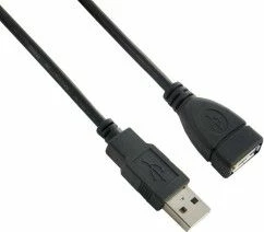 Kabllo USB zgjatëse Lanberg CA-USBE-10CC-0050-BK USB 2.0 5 m USB-A mashkull në USB-A femër, e zezë
