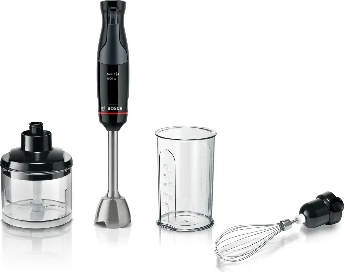 Blender dore Bosch MSM4B621, 1000W, 4 teh, set aksesorësh, e zezë