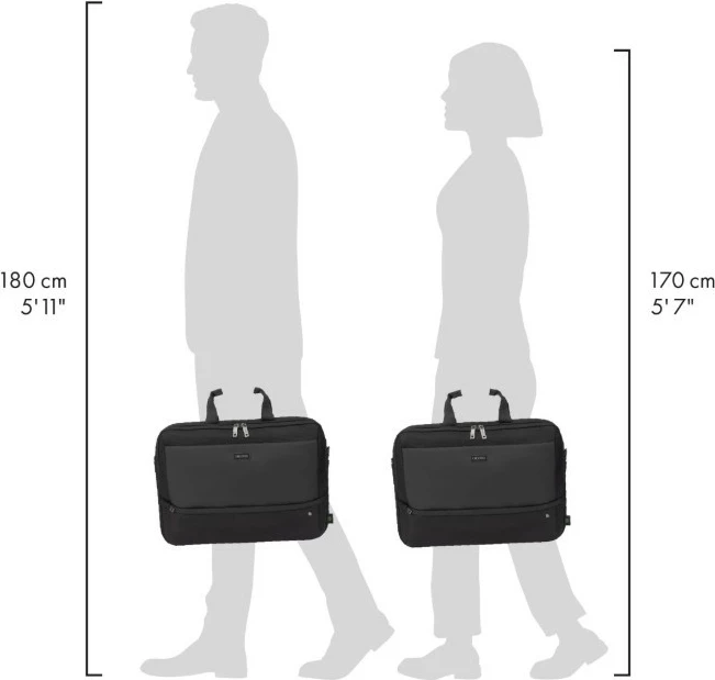 Kasë laptopi DICOTA Slim Case FIVE D32172-RPET, 12-14 inç, e zezë