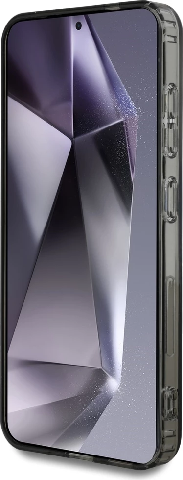 Mbështjellës Karl Lagerfeld Button Karl&Choupette Heads On KL Pattern MagSafe për Samsung Galaxy S25, zi