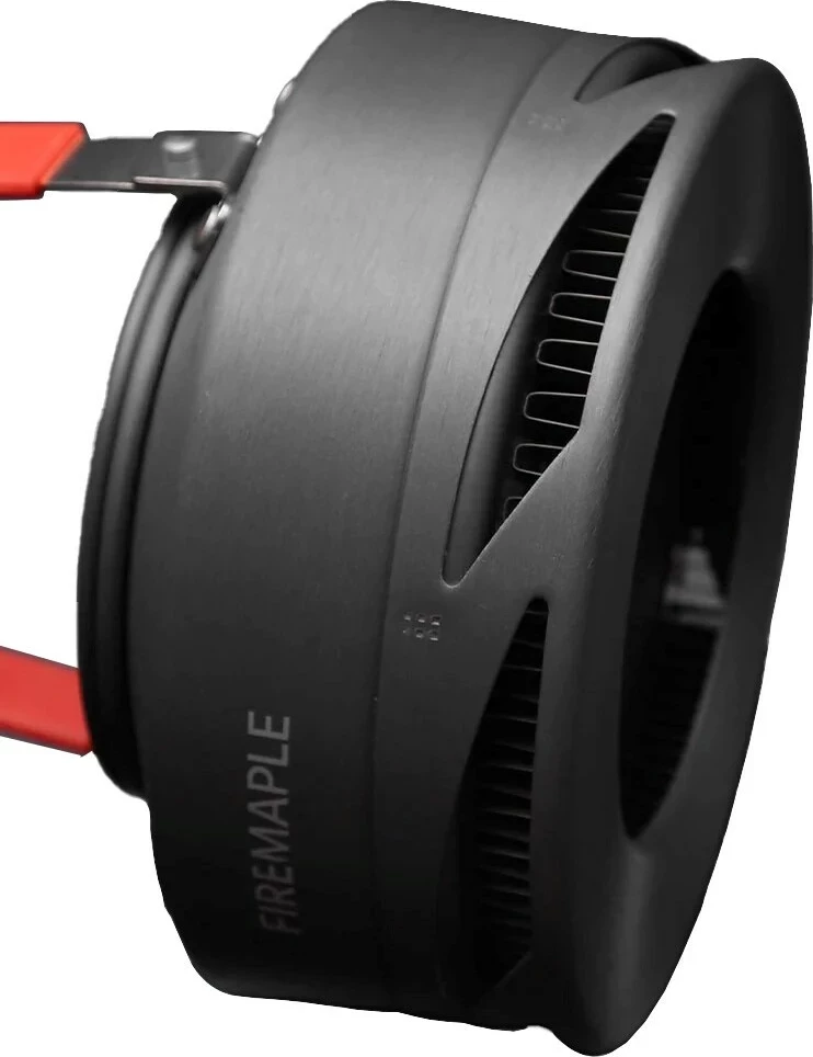 Çajnik udhëtimi FireMaple me radiator, 0.8L, Portokalli