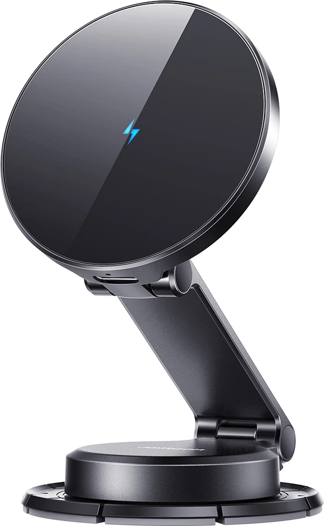 Mbajtës magnetik me karikues wireless Joyroom JR-ZS408 për makinë, 15W, i zi