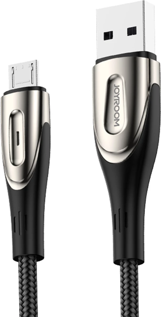 Kabllo Joyroom Sharp Series S-M411, USB-A në micro USB, 1.2m, 3A, e zezë