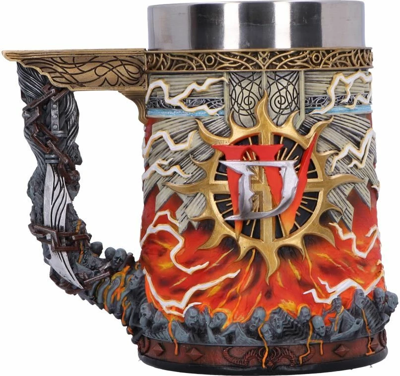 Filxhan koleksionist NEMESIS NOW Diablo IV Inarius, rezinë me liner çeliku inox i heqshëm, 15.5 cm, shumëngjyrësh