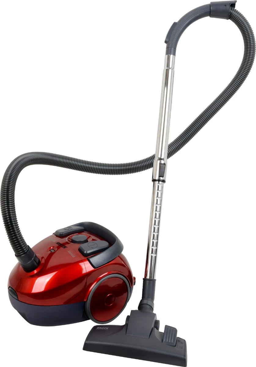 Fshesë me korrent me qese Brock BVC 5002 RD 700W qese e larshme 1.5L rreze 7.5m, kuqe/hiri