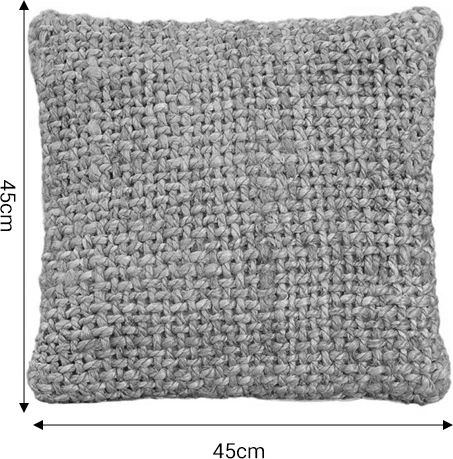 Jastëk Petron Inart prej jute natyrale 45x45x2.5cm