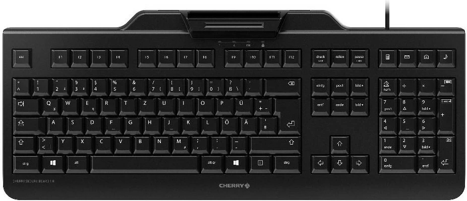 Tastierë Cherry SECURE BOARD 1.0, Wired, USB, QWERTY, e zezë