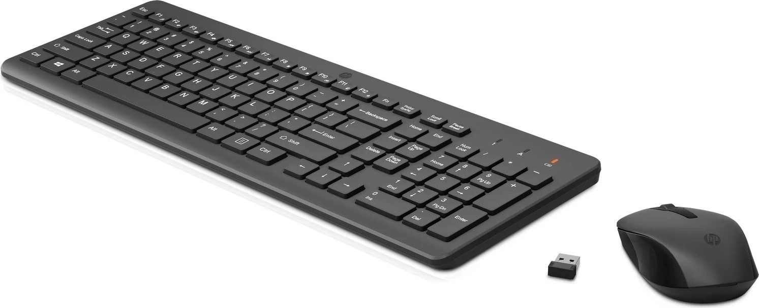 Set tastierë dhe maus HP 330, wireless, të zeza