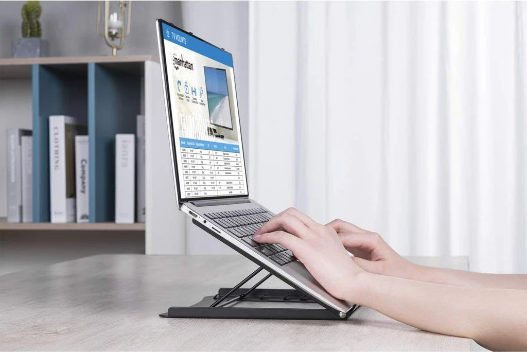 Mbajtëse për laptop Manhattan, 15.6", 5x pozicione, e zezë