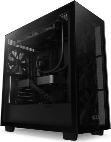Ftohës me ujë NZXT Kraken 280 LCD, RL-KN280-B1, për procesor, 2x14 cm, Ekran LCD, i zi