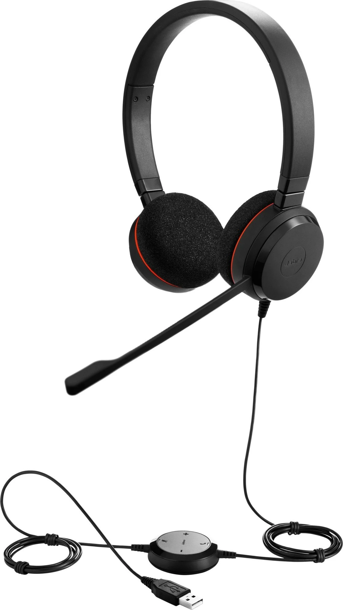 Kufje Jabra Evolve 20 UC Stereo, të zeza