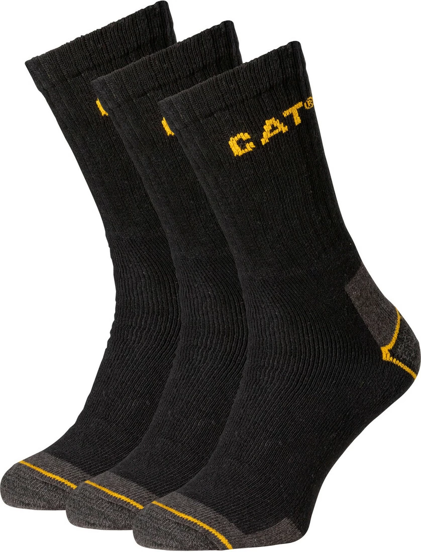 Çorape pune për meshkuj CAT DYP393 41-45, 3 palë, të zeza