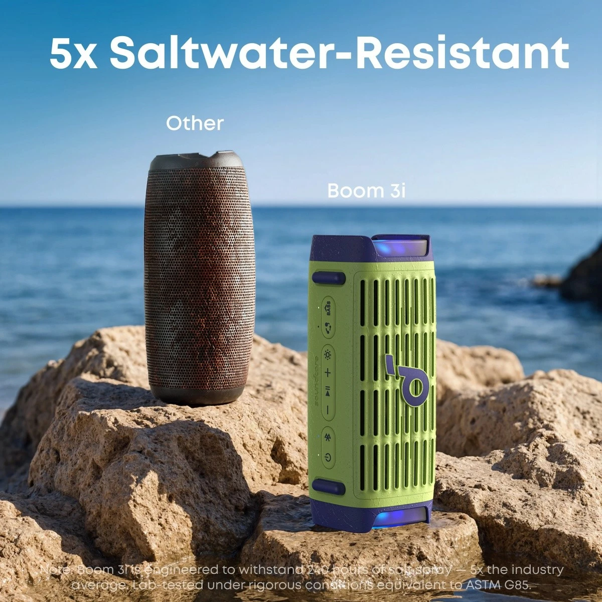 Altoparlant portativ Anker Soundcore Boom 3i, Bluetooth, 16 orë bateri, i gjelbër