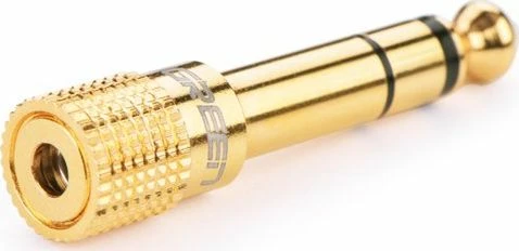 Adapter jack audio Ugreen 20503, 3.5mm femër në 6.3mm mashkull, gold-plated, i artë