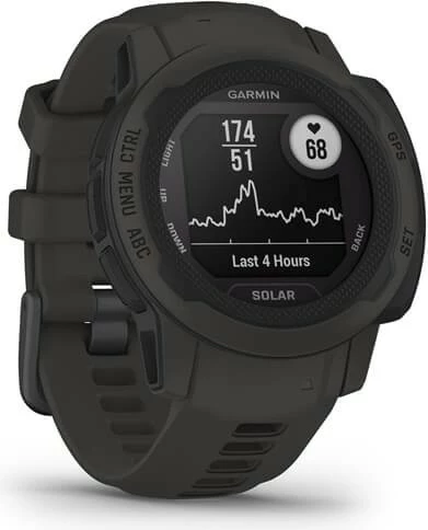 Smartwatch Garmin Instinct 2S Solar, GPS, 43 g, Graphite