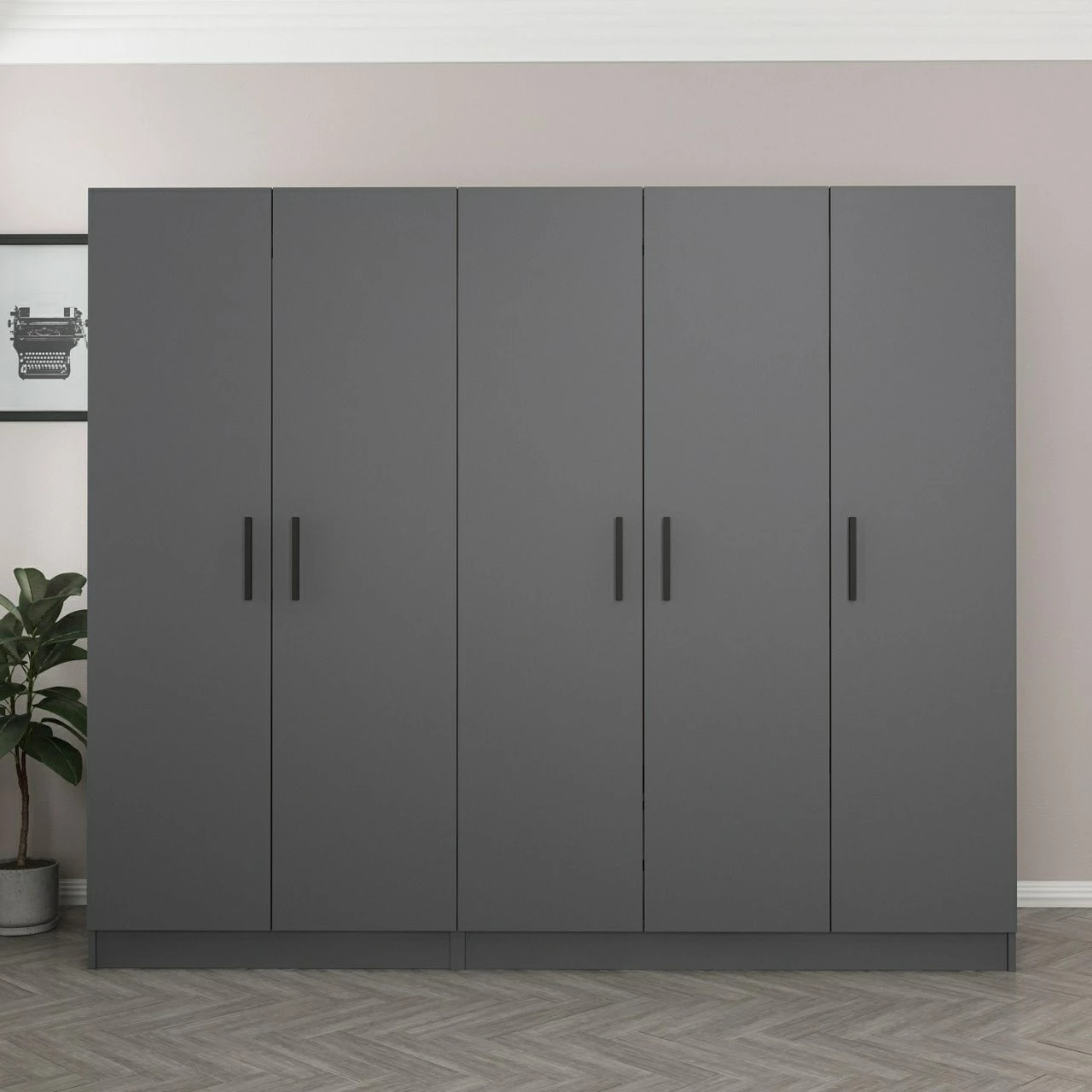 Dollap Skye Decor, ngjyrë antracit, Kale - 5079