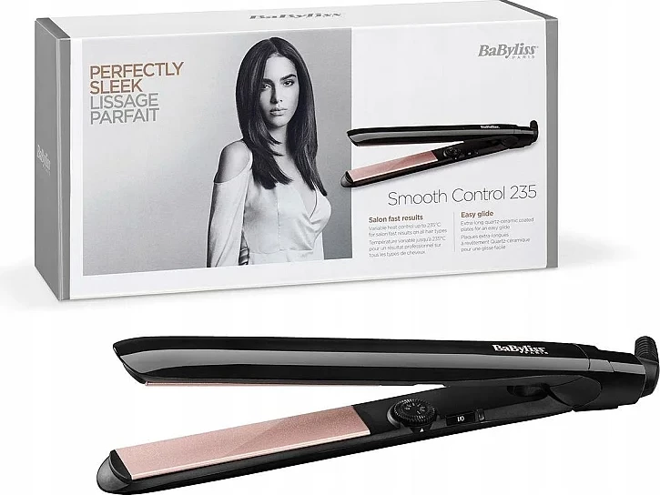 Rrafshues flokësh, BaByliss ST298E, pllaka quartz-keramike, 170–235°C 13 nivele, ngrohje e shpejtë, fikje automatike, kabllo 3m, me dorezë termike