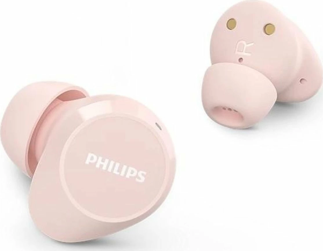 Kufje Philips TAT1209PK/00, true wireless Bluetooth, in-ear, mikrofon, IPX4, 6+12 h, rozë, set me kuti karikimi