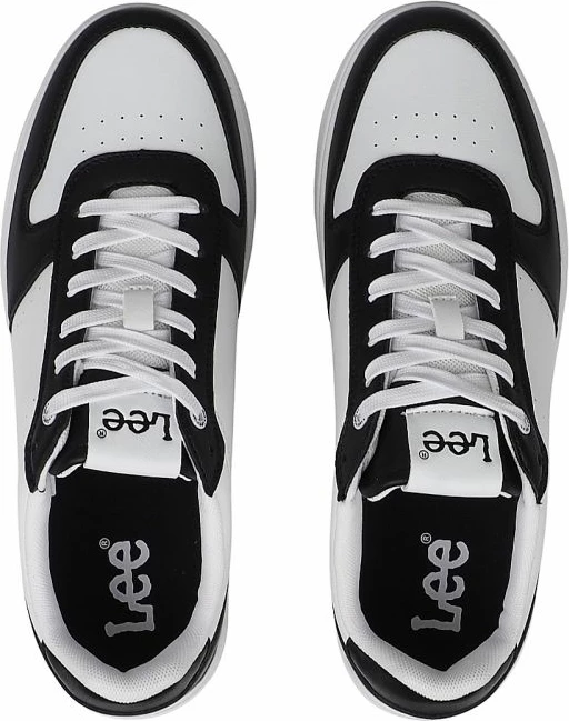 Këpucë për meshkuj Lee, të bardha dhe të zeza