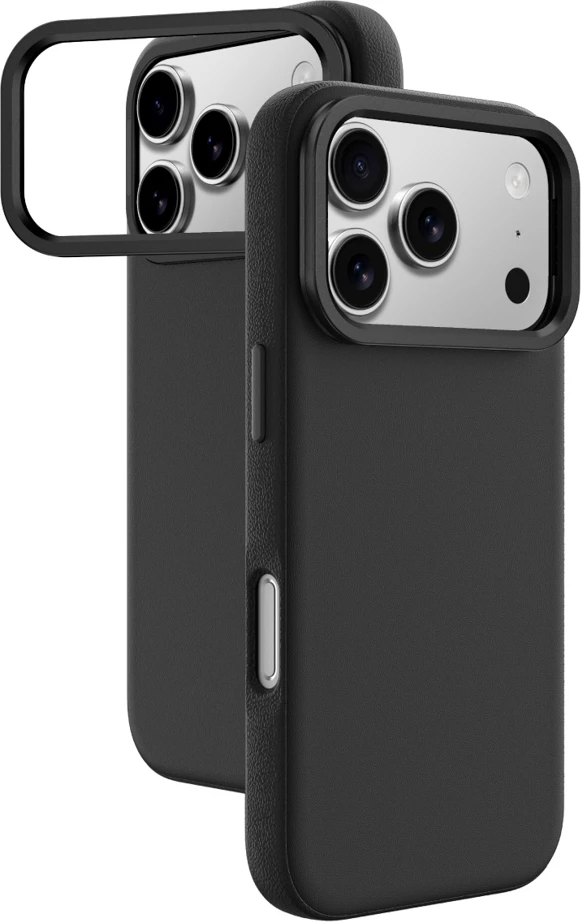 Mbështjellës AmazingThing Glamour për iPhone 17 Pro, me mbajtëse, i zi