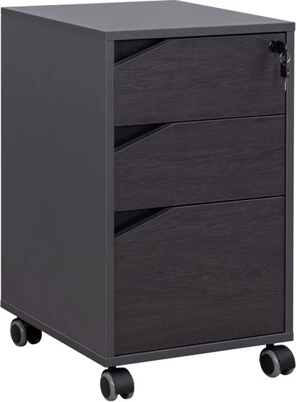 Sirtar profesional për zyre me rrota, ngjyrë druri trëndafili, FH2108, 40x40x66 cm