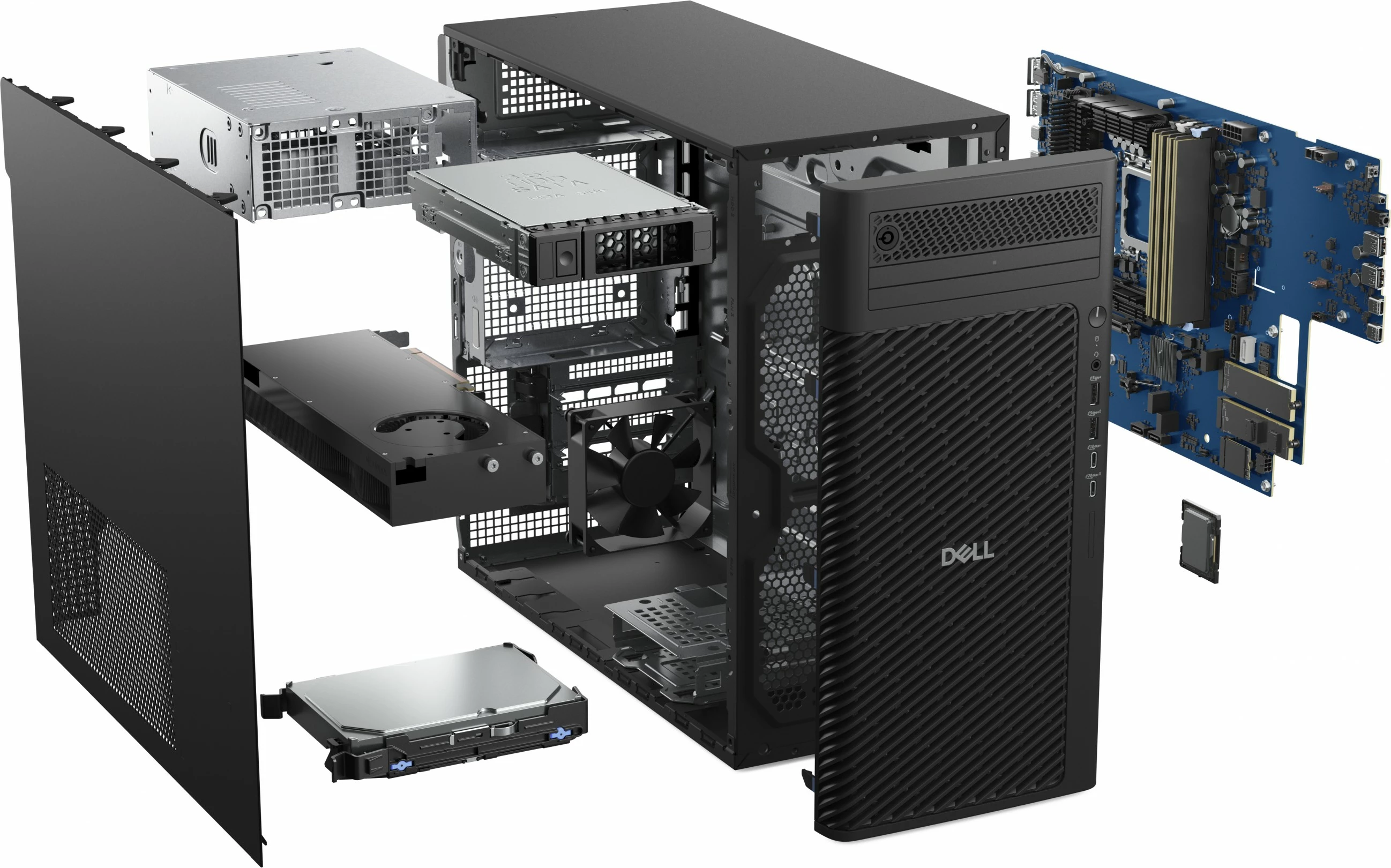 Kompjuter DELL Pro Max Tower T2 FCT2250, Intel Core Ultra 7 265, 32GB, 1TB SSD, Nvidia RTX 2000 Ada vPro, e zezë