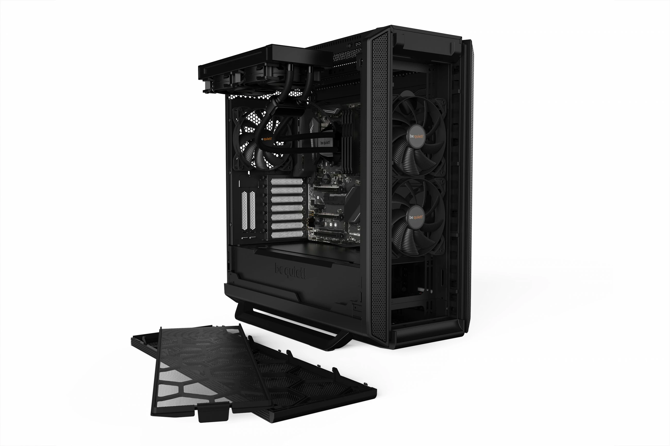 Kasë be quiet! Silent Base 802 Window Black, Midi Tower, PC, ATX, EATX, micro ATX, Mini-ITX, ABS, Çelik, 18.5 cm