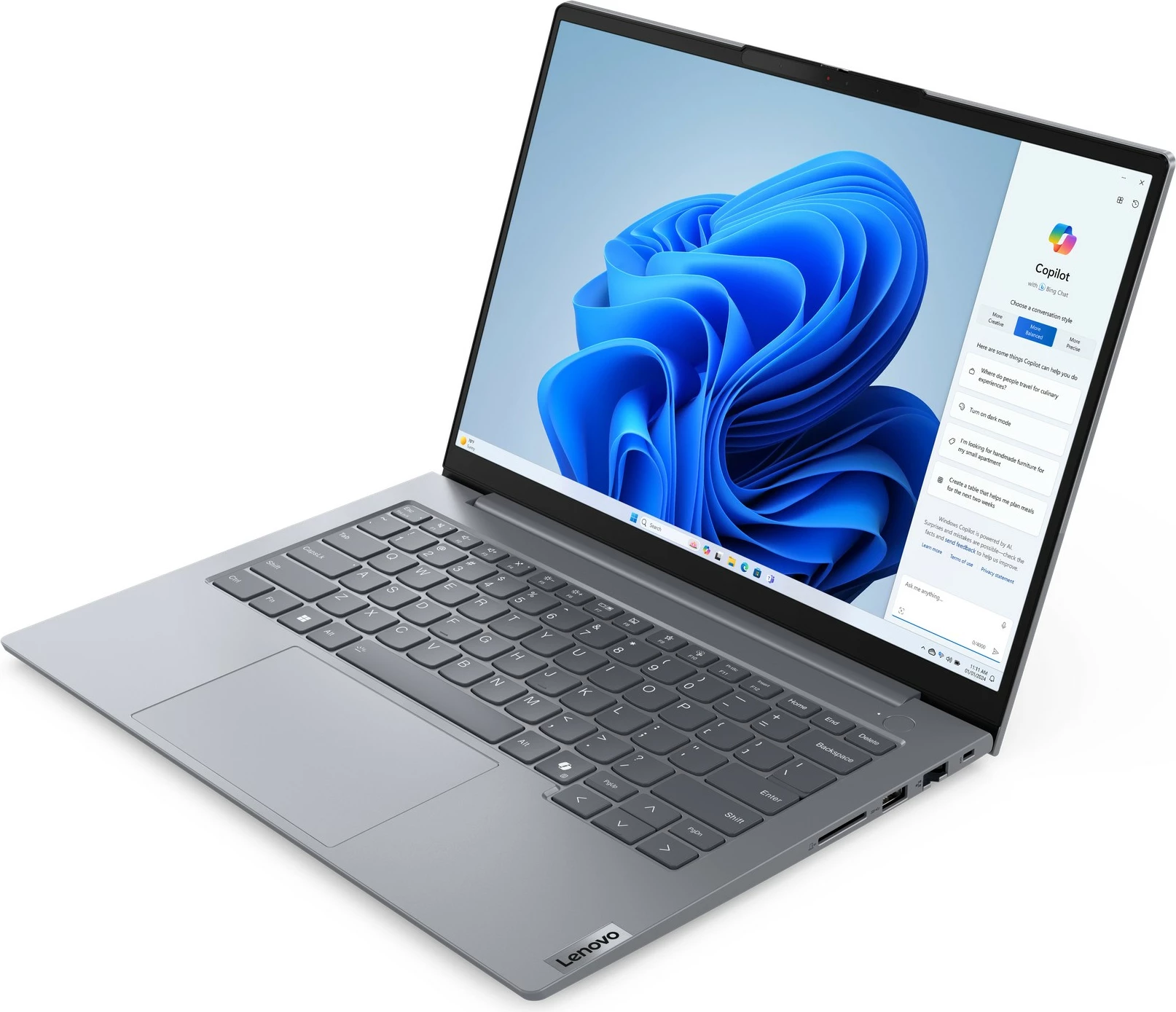 Laptop Lenovo ThinkBook 14 G7 IML, Intel Core Ultra 7, 32 GB RAM, 1 TB, Arctic Grey