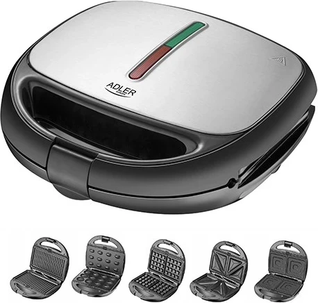 Sandviç Maker Adler AD 3040, 1200 W, i Zi