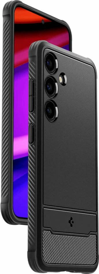 Mbështjellës Spigen Rugged Armor për Samsung Galaxy S24, Matte Black