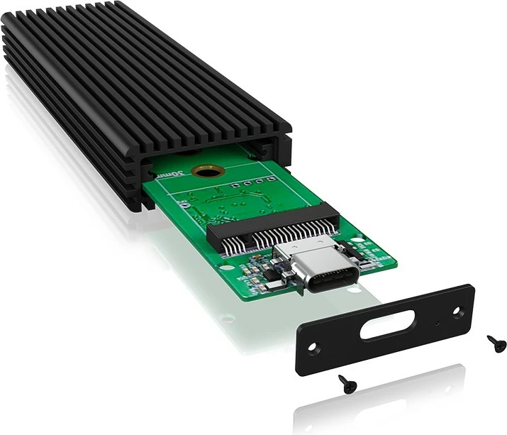 Kasë SSD ICY BOX IB-1816M-C31, U.2, M.2, PCI Express 3.0, 10 Gbit/s, USB lidhje, E zezë