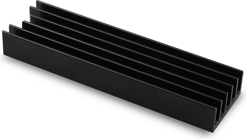 Ftohës pasiv AXAGON CLR-M2L10 për SSD M.2, alumini, 10mm, i zi