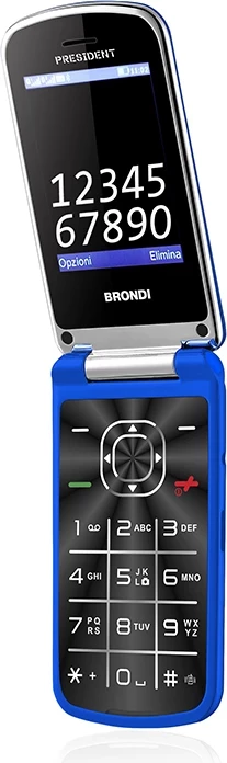 Celular Brondi President Blu DS, Dual SIM, 3.0 inç, microSD, blu