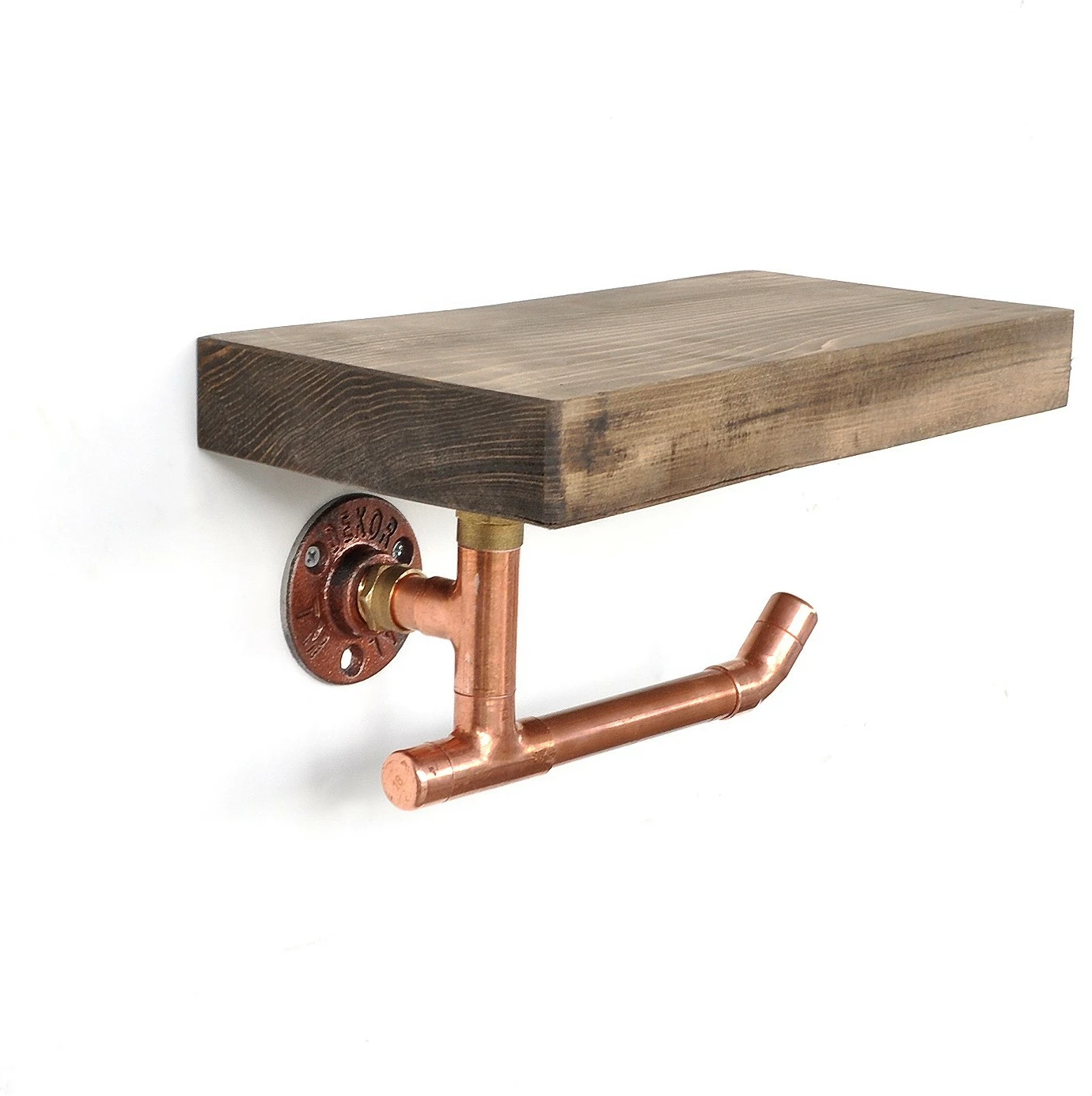 Raft muri me tuba, ngjyrë rozë gold dhe arre, Hanah Home Cop016