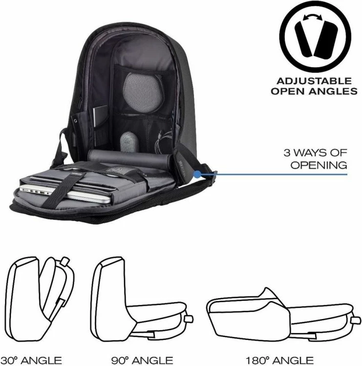 Çantë shpine për meshkuj Yakimasport, e zezë