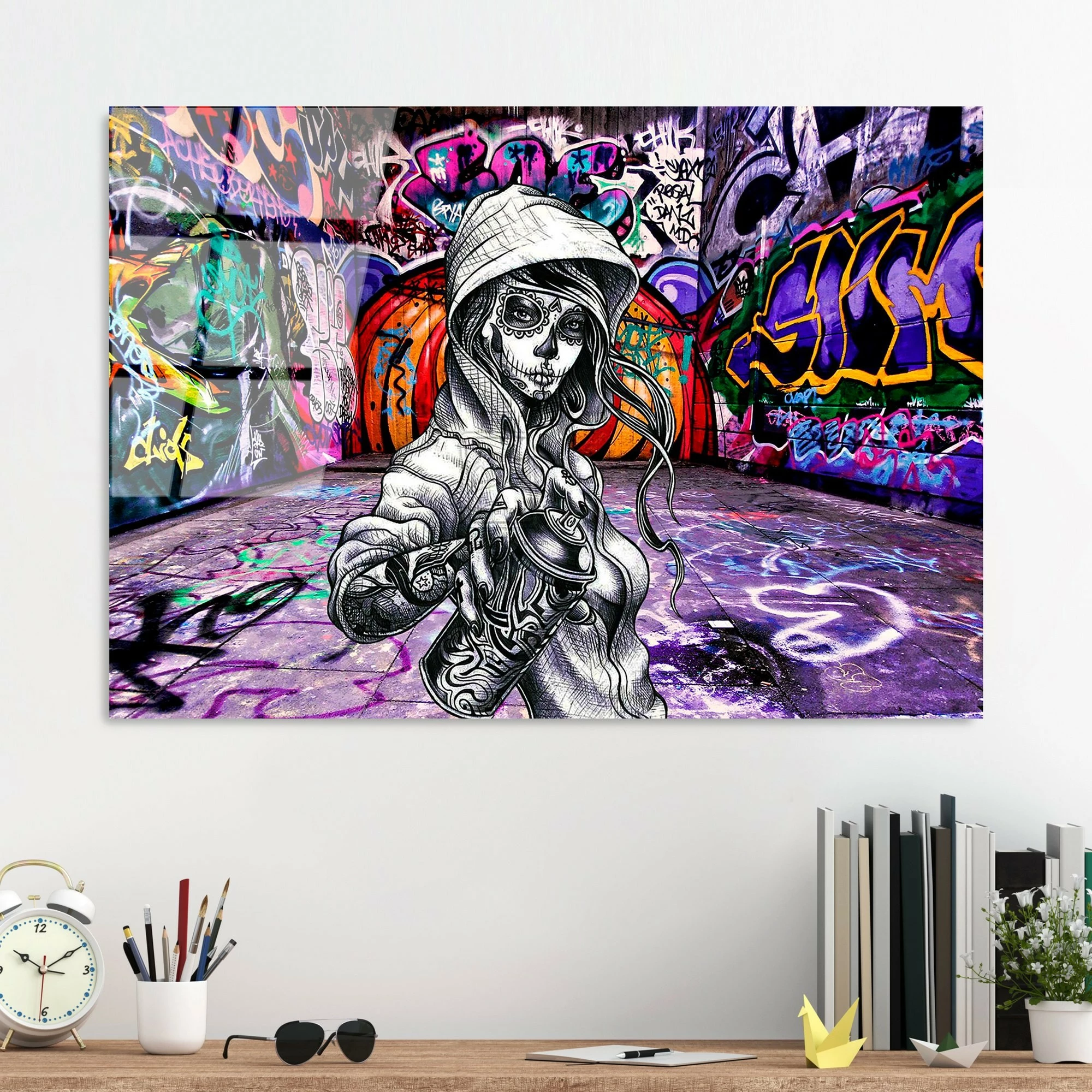 Pikturë dekorative prej xhami të temperuar Wallity, UV-786, 70x100cm