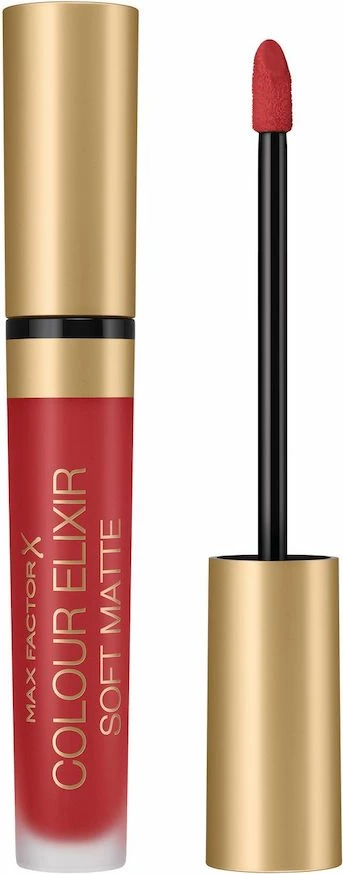 Buzëkuq i lëngshëm për femra Max Factor Colour Elixir Soft Matte 030 Crushed Ruby, 4ml