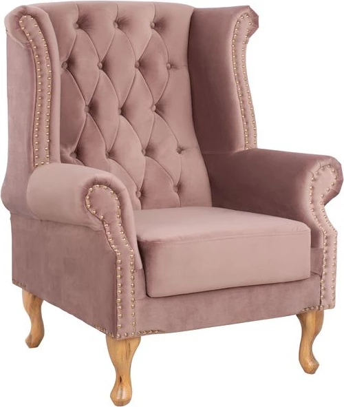 Karrige e madhe, ngjyrë rozë e zbehtë, POLINA, 83x75x107H cm, FH0053.05