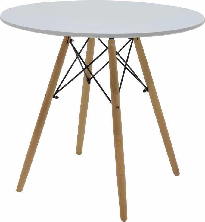 Tavolinë me karrige, ngjyrë gri-bardhë-natyrale,, D80x73cm